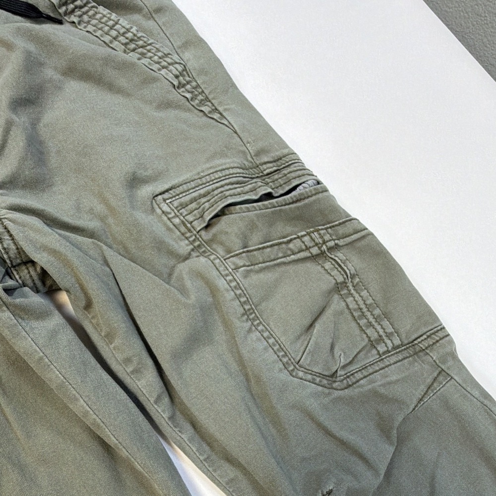 Wrangler Boys Green Solid Cargo Jogger Pants Drawstring Elastic Waist 12 - Picture 9 of 13
